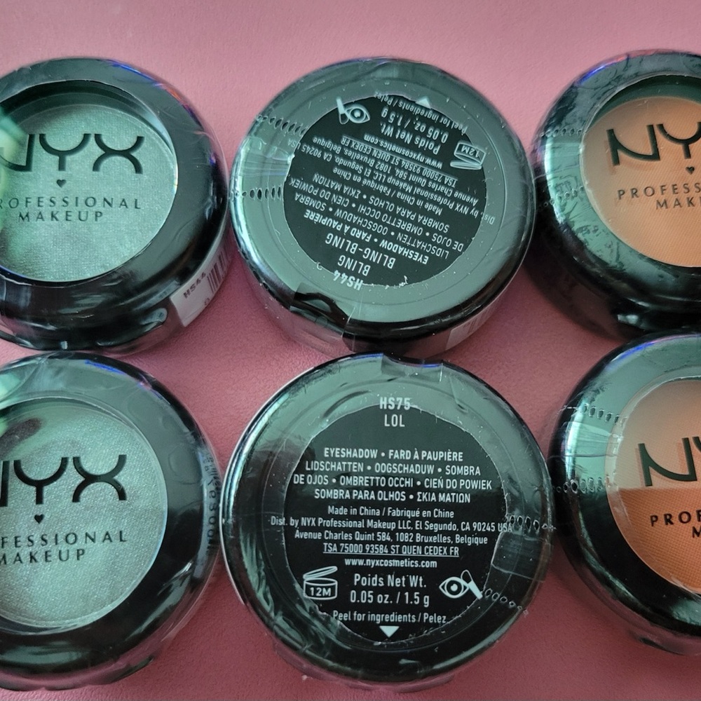 NYX Eyeshadow Collection - Green and Orange Shades New
